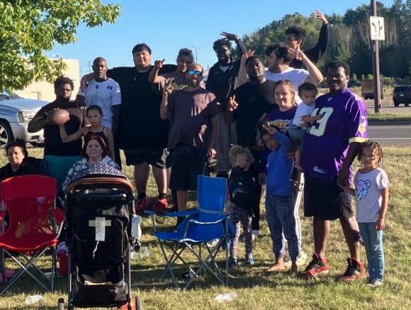 Group photo outdoors