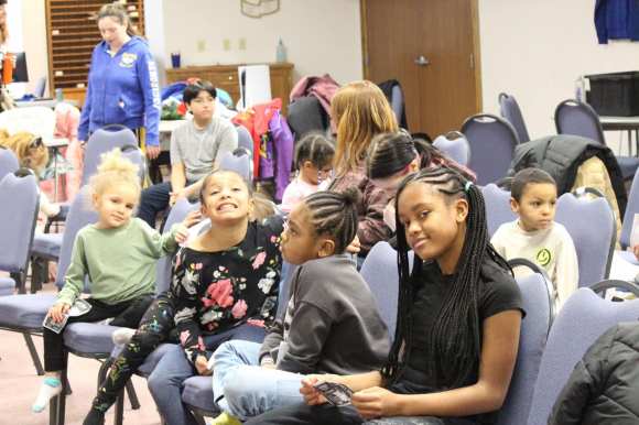Group of kids smiling